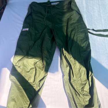 パンツ 90s UFO parachute design PT cargo pants NWT Vintage 90s UFO Spell Out Parachute Rave Cargo Pants