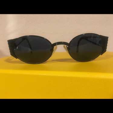 フェンディ ビンテージ サングラス  FS110 EBONY 135 ブラック Vintage Fendi FS 135 Black Havana Tortoise Sunglasses 54 18