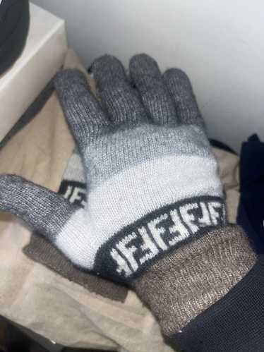 Fendi wool gloves with - Gem
