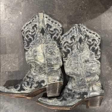 Ganni ganni western-embroidered boots - Gem