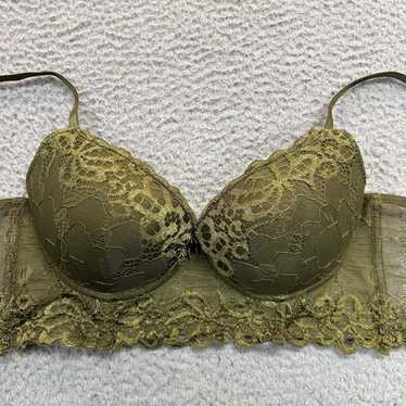 XOXO Bra 34B Longline Bra 5097-28 Push up Green La