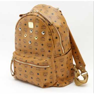 Mcm Stark Backpack Front Studded*Cognac*Very Nice 