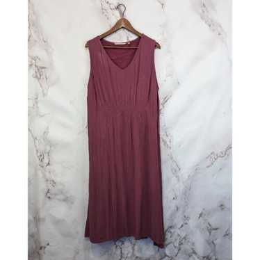 Soft Surroundings Dress Womens 1X Midi Katriane V 