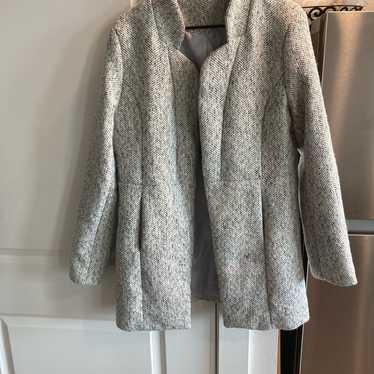 Source Unknown Gray Plush Puffer Jacket - image 1