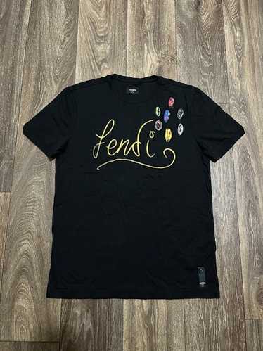 ♢VIP♢【FENDI】スパンコールロゴ刺繍Tシャツ Fendi Logo T-shirt | italist