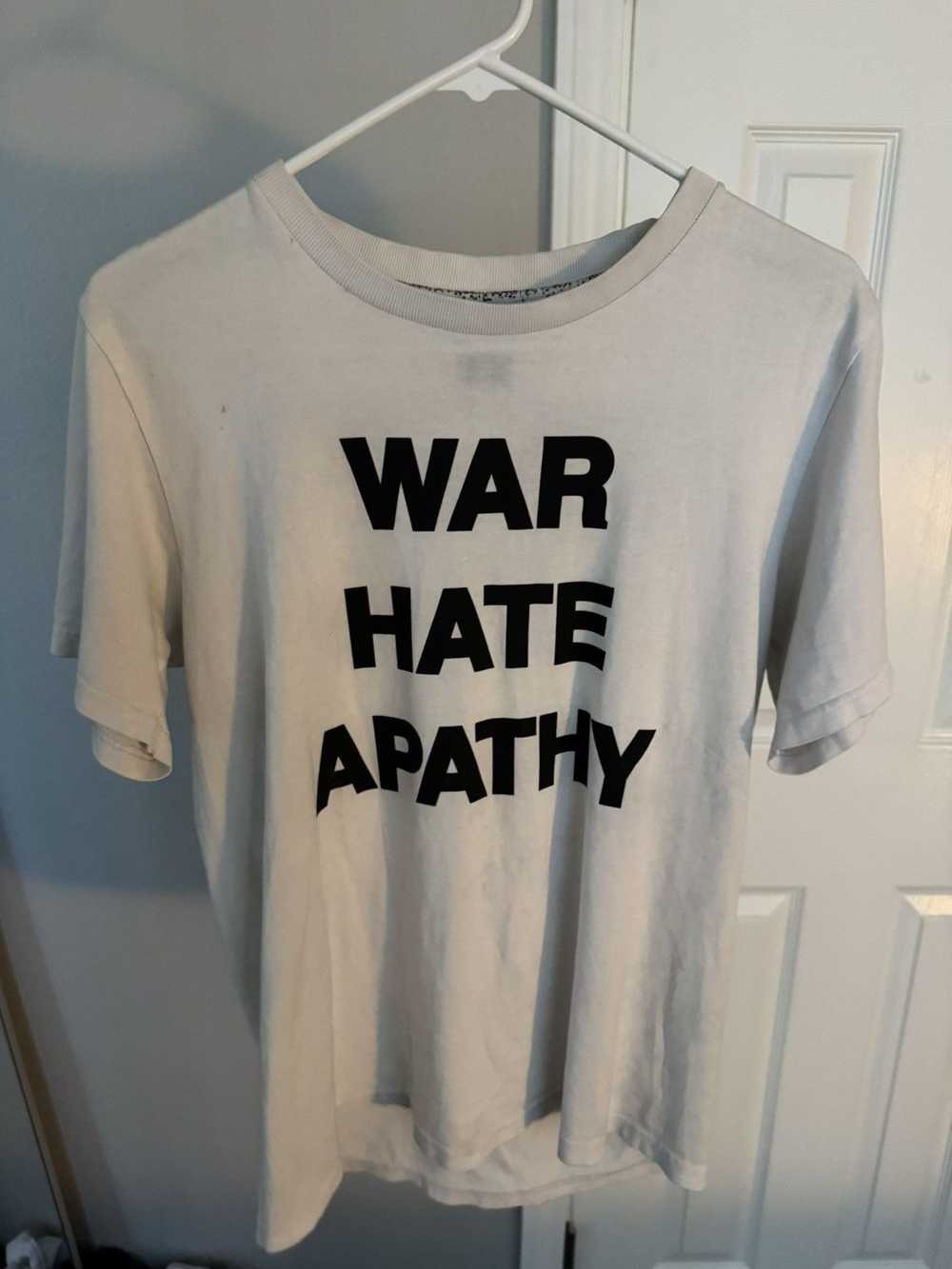 Number (N)ine Number Nine “WAR HATE APATHY” T-Shirt