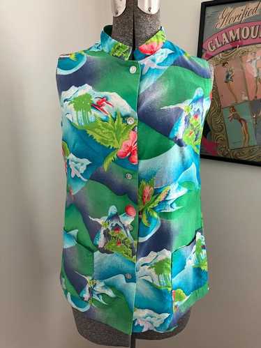 1950s penneys hawaiian rayon - Gem