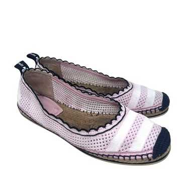 [Kate Spade] エスパドリーユ♪knottingham knit espadrilles Kate Spade Knottingham Flats Knit Blue White Flowers