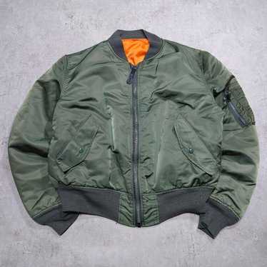 90s Vintage Alpha Industries MA-1 Flight Bomber Jacket