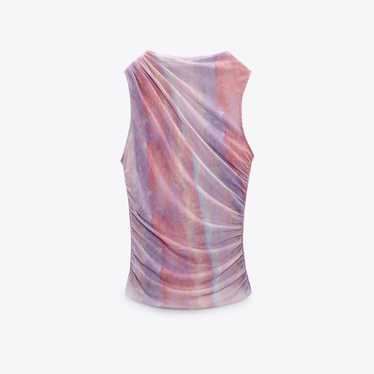 IRENE TULLE SLEEVELESS TOPS ライトブルー アイレネ - IRENE | Tulle Sleeveless Tops-Light Blue-36の通販
