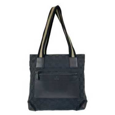Gucci Gg Pattern Black Tote Bag
