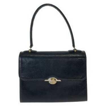 Gucci Black Lizard Handbag