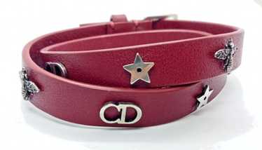 アクセサリー christian dior leather belt bracelet Dior Belt: Black Leather with Gold Buckle