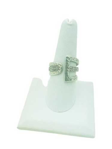Sarda Sterling Silver Scroll Hammered Pattern Cuto