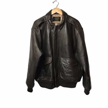 【本革】80s Schott USA製 type A-２（46） Schott a-2 type/flight jacket/46/leather/brw/pock… - Gem