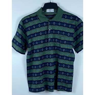 【VALENTINO】1990s All-Pattern Polo Shirt VALENTINO 1990s All-Over Pattern Polo Shirt