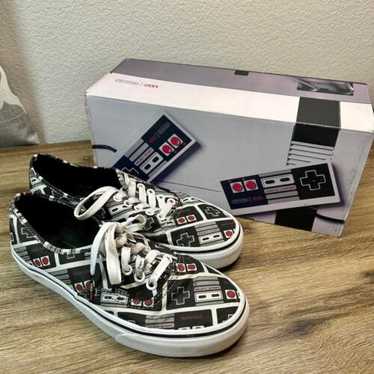 スニーカー Vans Authentic Nintendo Controller Vans Nintendo NES Controler Game Over old skool Youth size 2