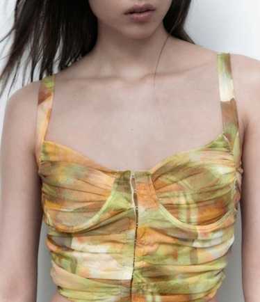 Zara printed tulle top - Gem
