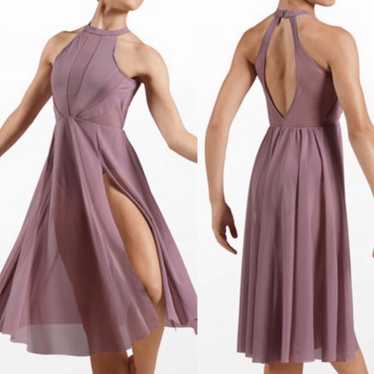 Balera Weissman Dance Costume High Neck Halter Dr… - image 1