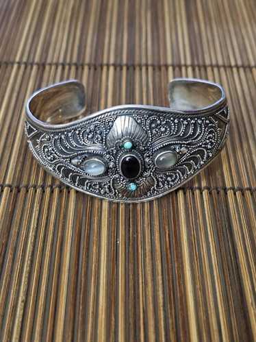 Moonstone and sterling cuff - Gem