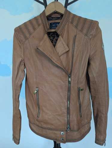 ジャケット・アウター vintage armani archive leather jacket Emporio Armani Vintage 90s Archive Double Breasted Calf