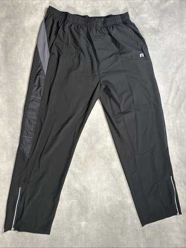 VTG Russel Track Pants Mens XS Blue Nylon Lined Windbreaker