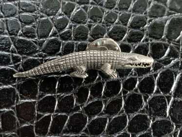 Vintage alligator crocodile pin - Gem