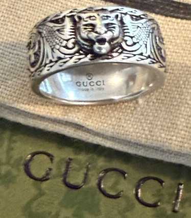 Gucci tiger head ring - Gem