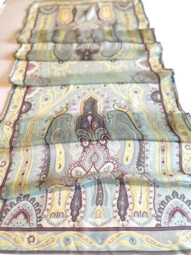 ETRO Bohemian Paisley Silk Chiffon Scarf