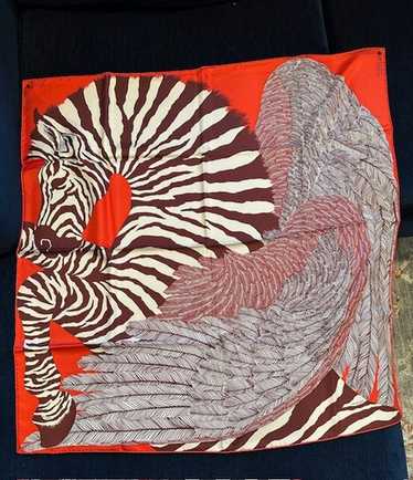 Hermes silk scarf 