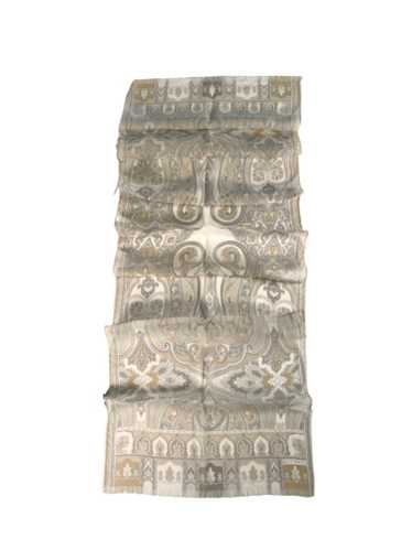 ETRO Silk Chiffon Scarf Paisley Print