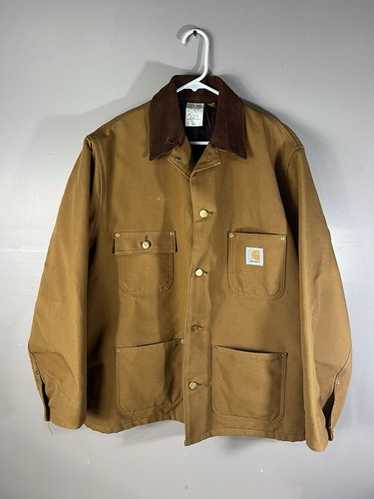 Vintage 1980s Carhartt 6BLC Chore Coat Rare Extreme Faded