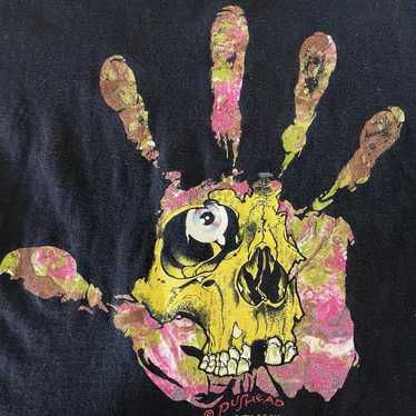 90s 00s PUSHEAD Hand of Fear Tシャツ ブラック 黒 パスヘッド