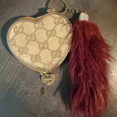 GUCCIハート型 コインケース Gucci ブラック ハート型 コインケース レザー