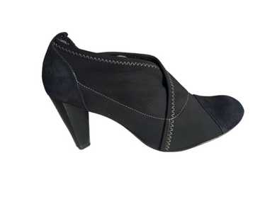 Taryn by Taryn Rose Black Neoprene Suede Heel Ht 3