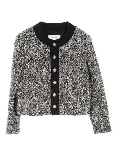 ジャケット CELINE | CARDIGAN JACKET IN BOUCLE TWEED 2V34O764L.11JS oversized jacket in bouclé tweed cashmere - BLACK | CELINE