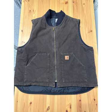 ★Carhartt Work Canvas Quilted Vest LTall Carhartt mens vest v02 - Gem