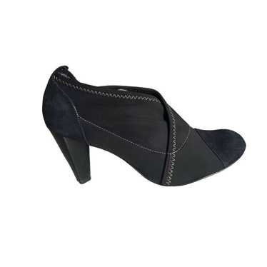 Taryn By Taryn Rose Black Neoprene Suede Heel Ht 3