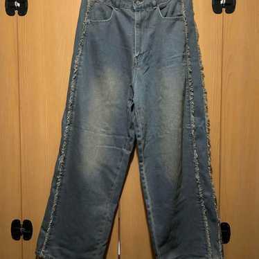 Wide Denim Pants, Extra Wide Leg, Y2K Style
