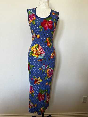 Vintage floral dress gianni versace - Gem