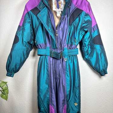 スキー DESCENTE vintage ski suits Vintage DESCENTE Ski Suit Retro Ski Suit Snowboarding Suit