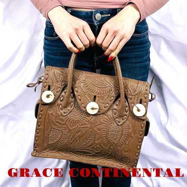 ◇未使用品◇GRACE CONTINENTAL Carving Basket Grace Continental Basket Bag