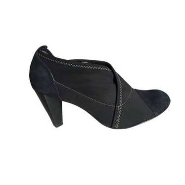 Taryn by Taryn Rose Black Neoprene Suede Heel Ht 3