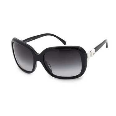 シャネル　CHANEL サングラス　60□17 135 CHANEL】シャネル サングラス ブラック ホワイトリボンモチーフ