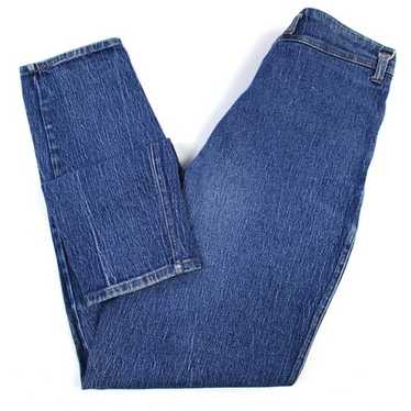 80's Back Yoke High Waisted Light Wash Jeans by Frenc… - Gem