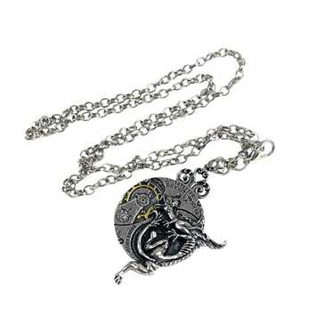 Alchemy gothic pewter pendant - Gem