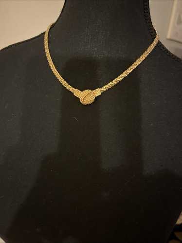 美品✨GIVENCHY Gold Chain Necklace Vintage Givenchy Vintage Gold Chain Logo Toggle Choker Necklace