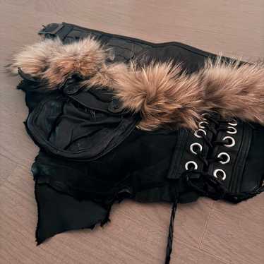 archive 00s coyote coat lgb kmrii レザーファー archive 00s coyote coat lgb kmrii レザーファー
