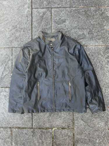 8～90sアメリカ製 ヴィンテージ Arizona シングルライダースジャケット Vintage 90s Y2K Arizona Faux Leather Racing Stripe Full Zip