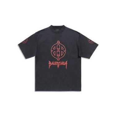関税送料込み【Balenciaga】メタル BB ステンシル Tシャツ BALENCIAGA バレンシアガ 24AW Metal BB Stencil Tee 787349